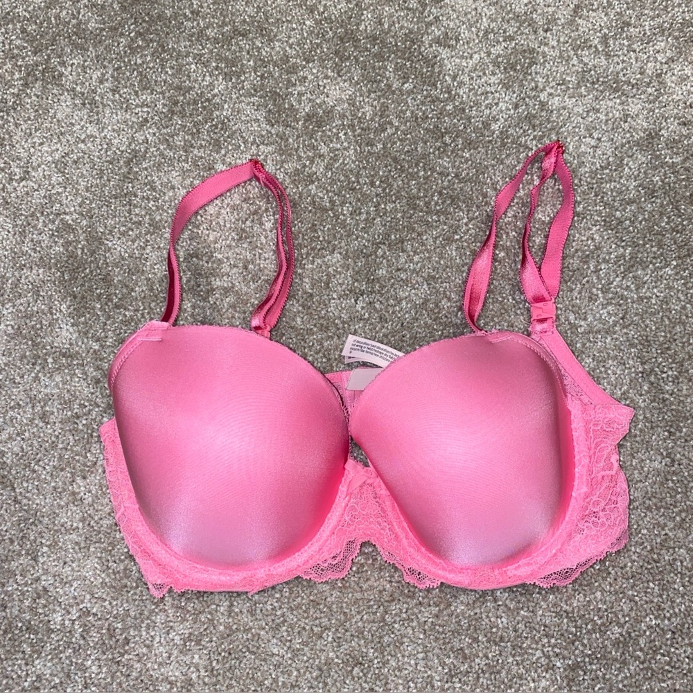 Victoria's Secret Pink Solid 32DD‎ Dream Angels Lightly Lined Demi Bra VS